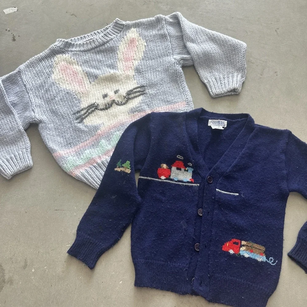 RESELLER BUNDLE!! Vintage Baby & Kids Knit SWEATERS! Lot Of 30! Sz 0-6!